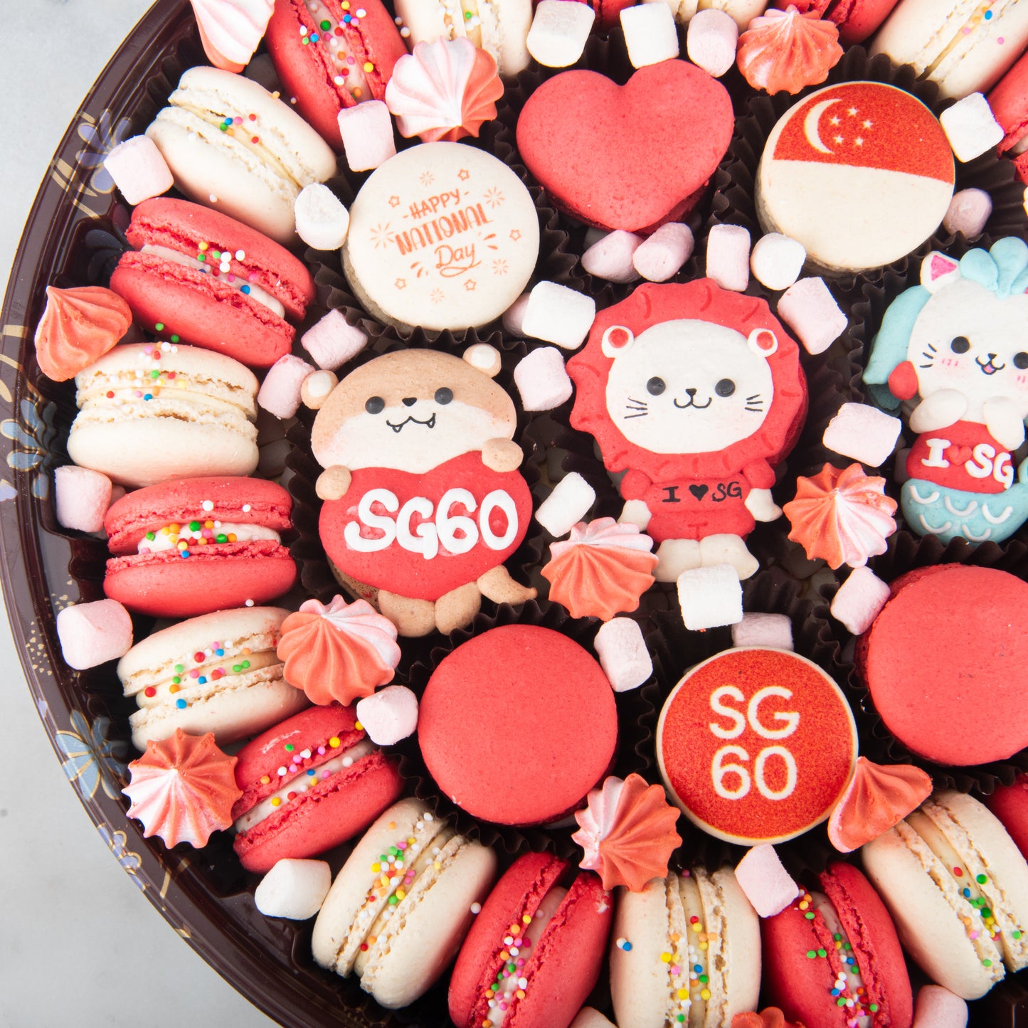 Happy National Day | This is home Jumbo Treasure Macaron Set | $128 Nett