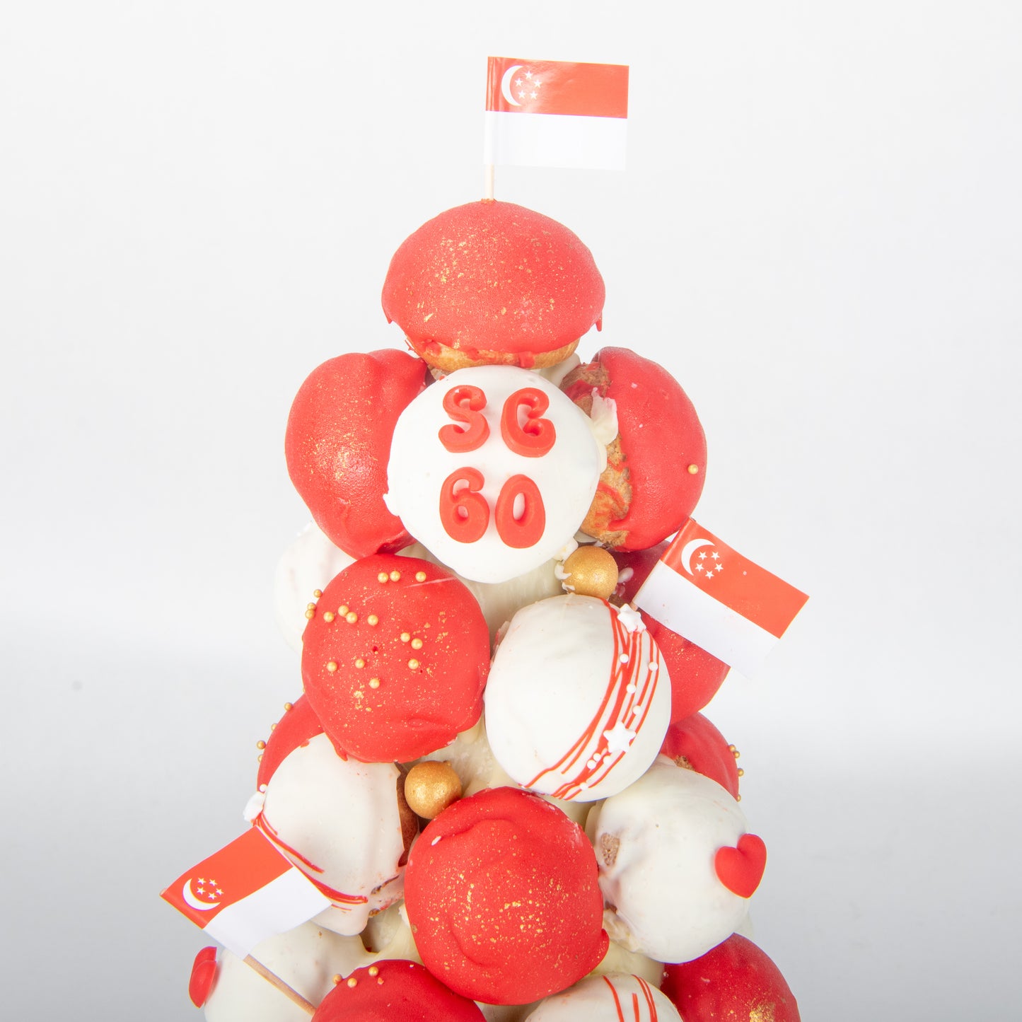 Happy National Day | Steady lah! Croquembouche Choux Puff Tower | $158 Nett