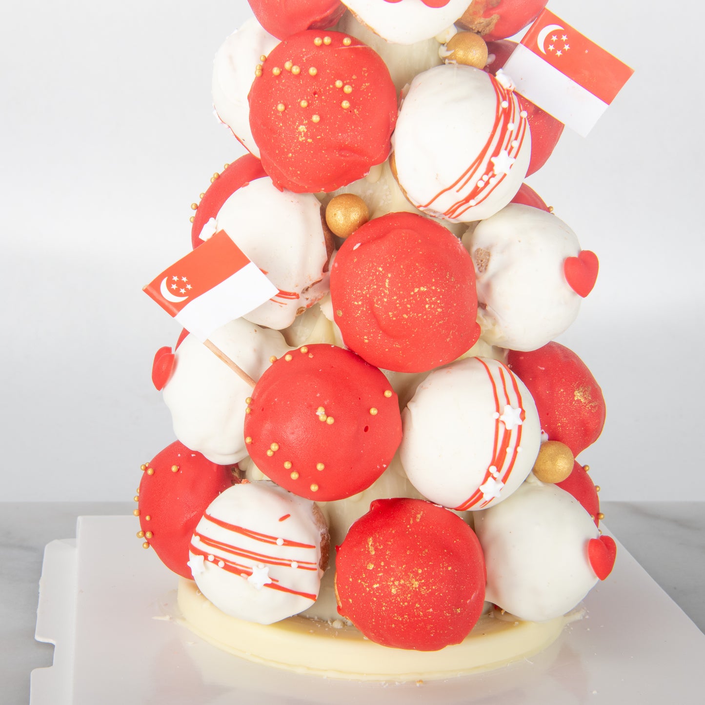Happy National Day | Steady lah! Croquembouche Choux Puff Tower | $158 Nett