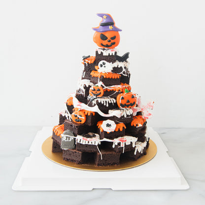 Happy Halloween | The Evil Pumpkin Brownie Tower | $128 Nett