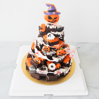 Happy Halloween | The Evil Pumpkin Brownie Tower | $128 Nett