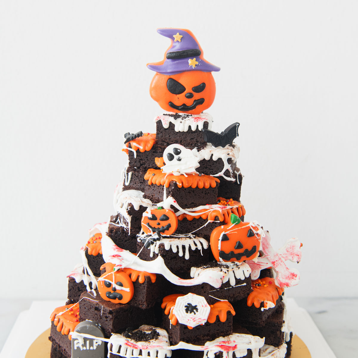 Happy Halloween | The Evil Pumpkin Brownie Tower | $128 Nett