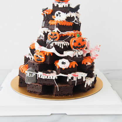 Happy Halloween | The Evil Pumpkin Brownie Tower | $128 Nett