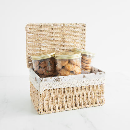 Eggless* | Happy Deepavali | Bundle of 3 Basket Eggless Cookies | $55.80 Nett