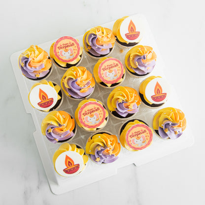 Happy Deepavali | 16pcs Mini Cupcake In Gift Box | $48.80 Nett