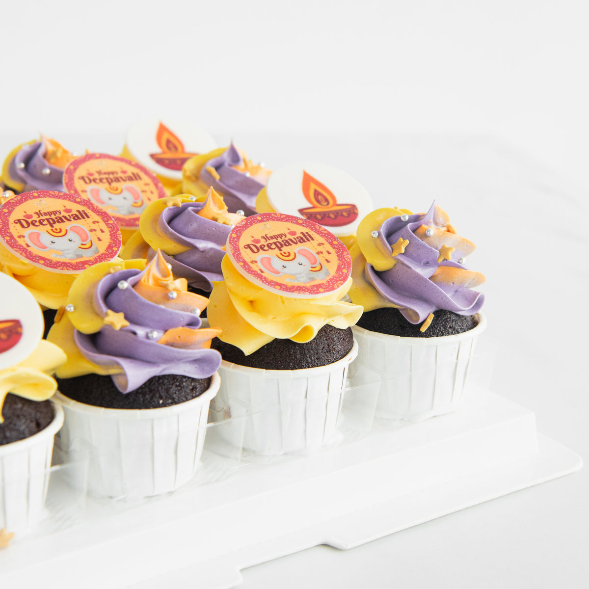 Happy Deepavali | 16pcs Mini Cupcake In Gift Box | $48.80 Nett