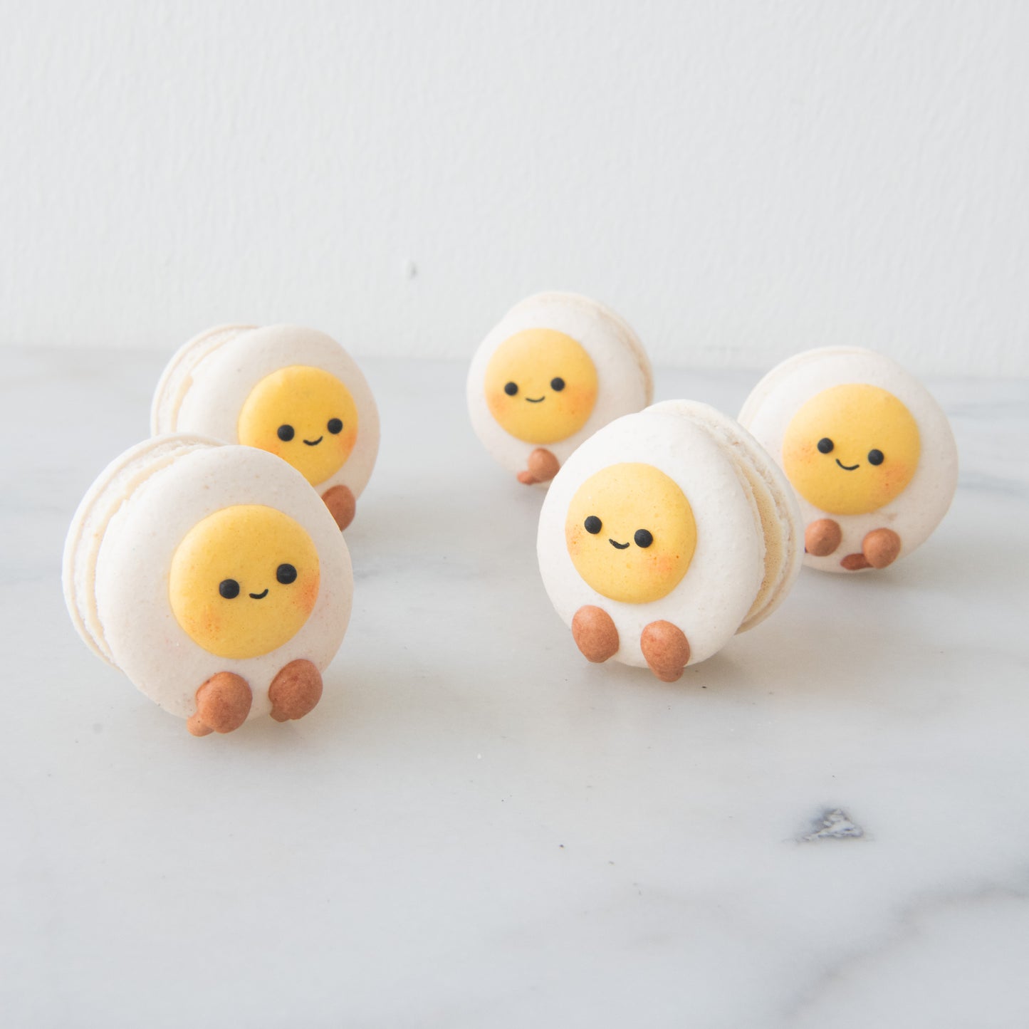 *New* 12pcs Smiley Egg Macaron In Gift Box | $39.90 Nett