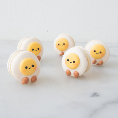 *New* 12pcs Smiley Egg Macaron In Gift Box | $39.90 Nett