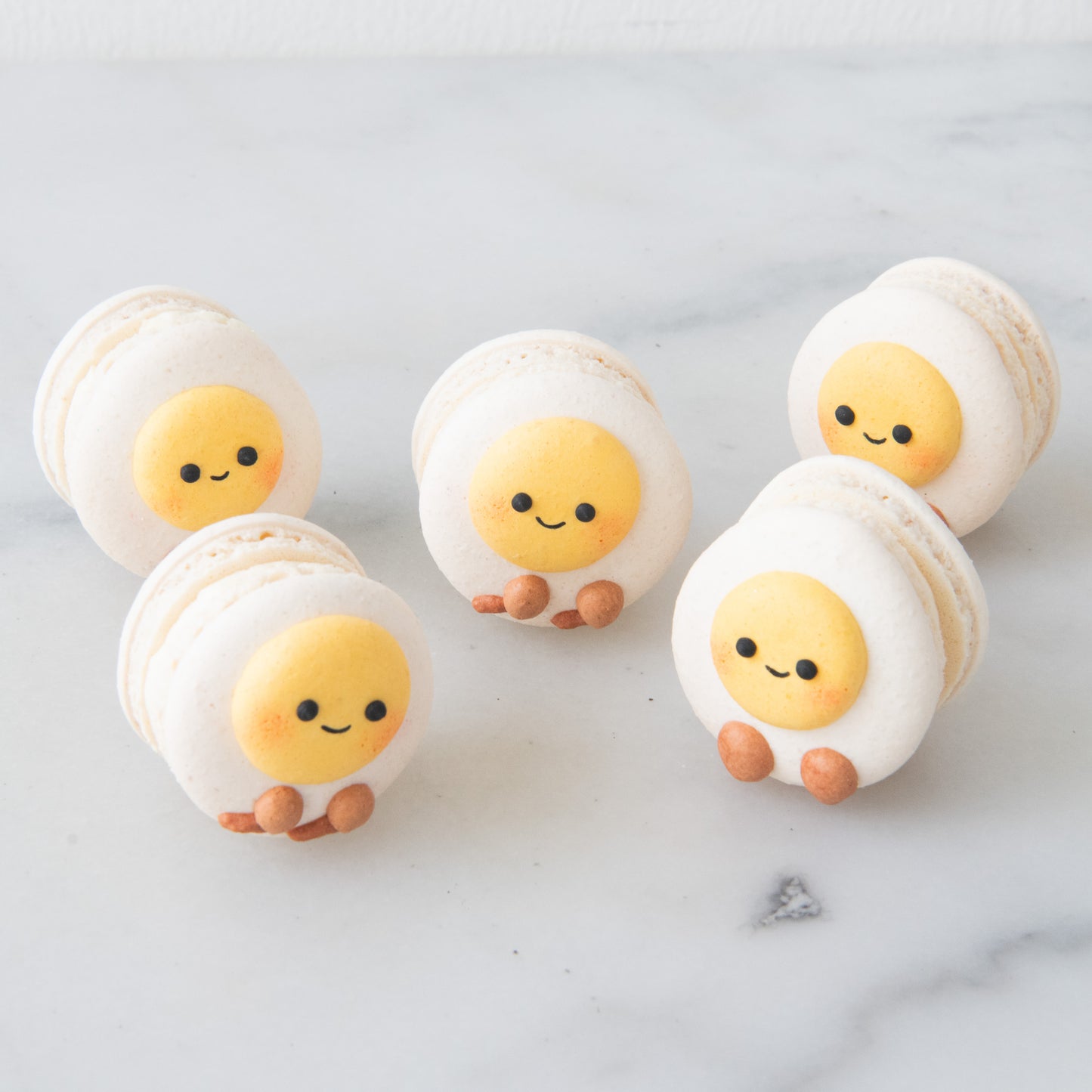 *New* 12pcs Smiley Egg Macaron In Gift Box | $39.90 Nett