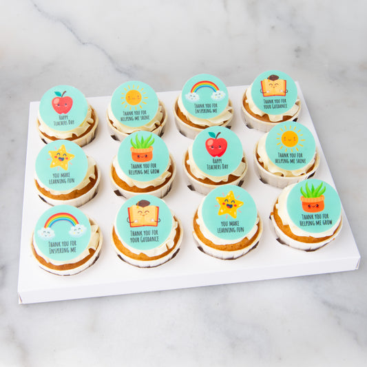 Happy Teacher's Day | Smart & Sweet 12pcs cupcakes |  $65.80  nett only