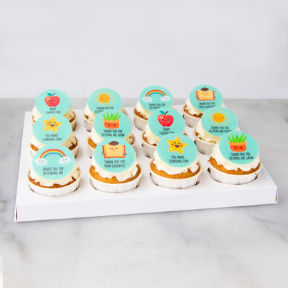 Happy Teacher's Day | Smart & Sweet 12pcs cupcakes |  $65.80  nett only