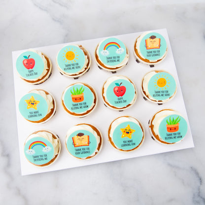 Happy Teacher's Day | Smart & Sweet 12pcs cupcakes |  $65.80  nett only