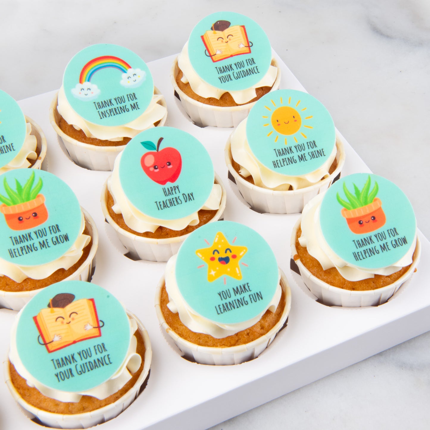 Happy Teacher's Day | Smart & Sweet 12pcs cupcakes |  $65.80  nett only