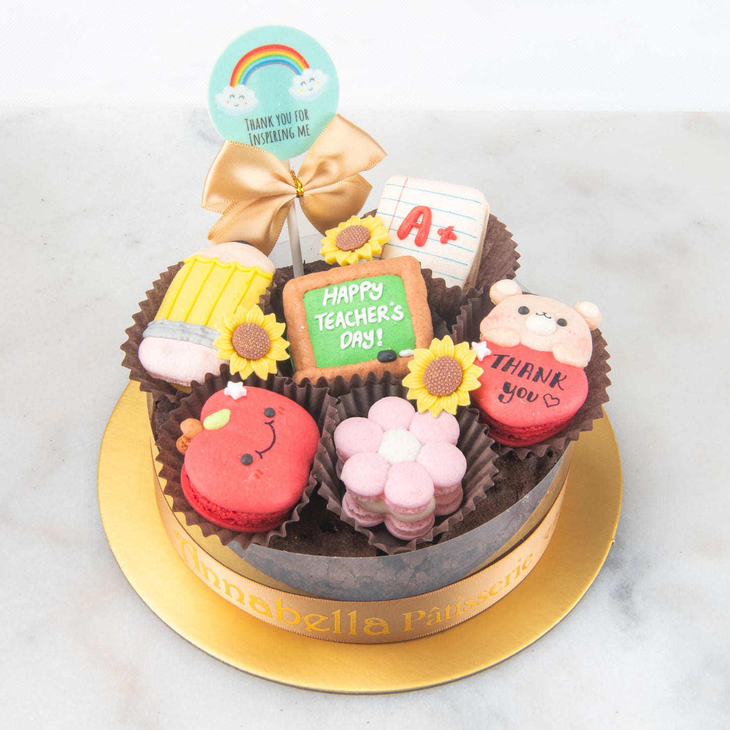 Happy Teacher's Day | A+ Appreciation Macaron Brownie Surprise | $58.80 Nett