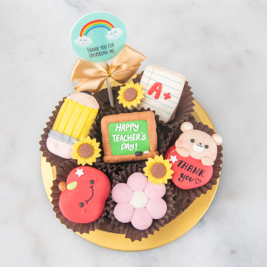 Happy Teacher's Day | A+ Appreciation Macaron Brownie Surprise | $58.80 Nett