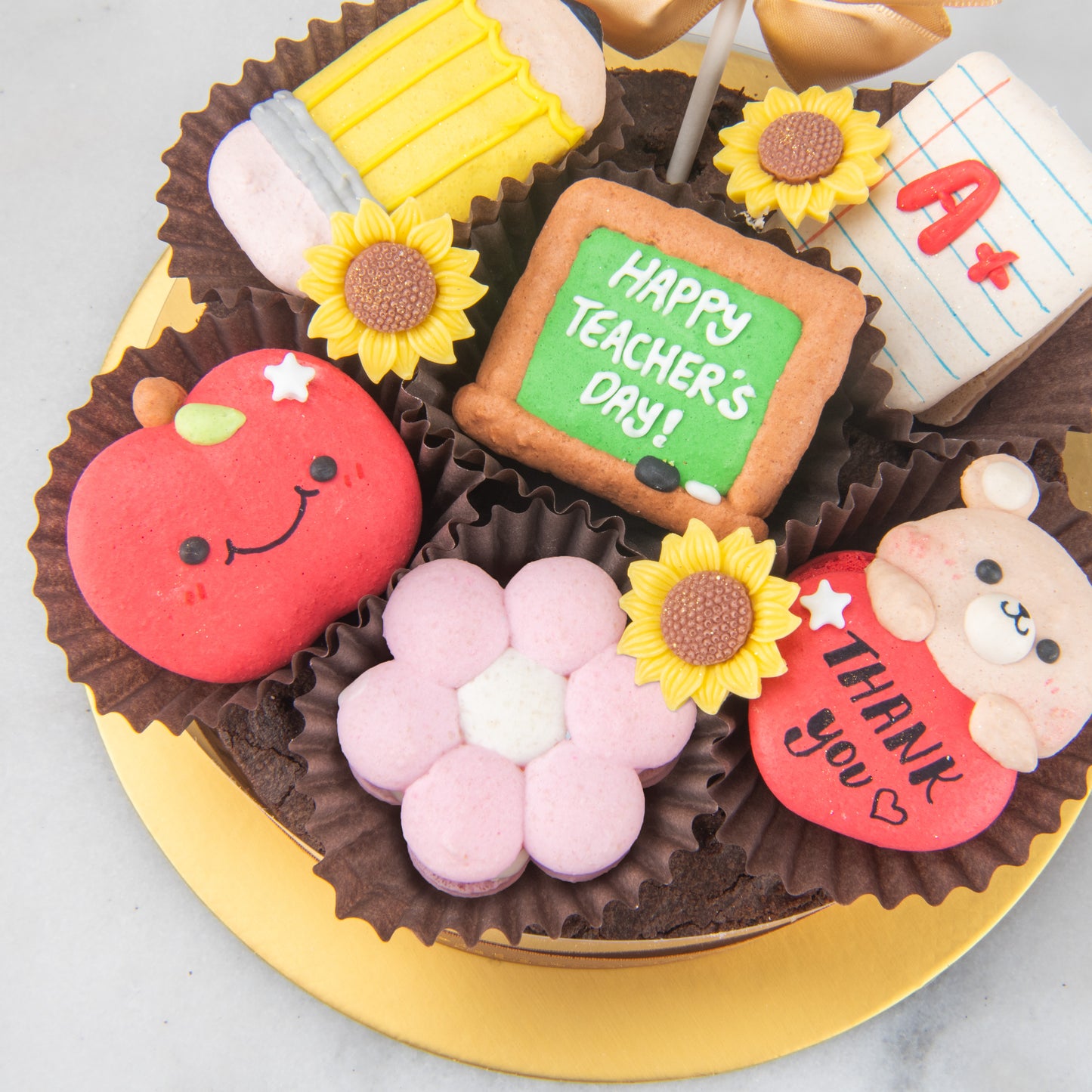 Happy Teacher's Day | A+ Appreciation Macaron Brownie Surprise | $58.80 Nett