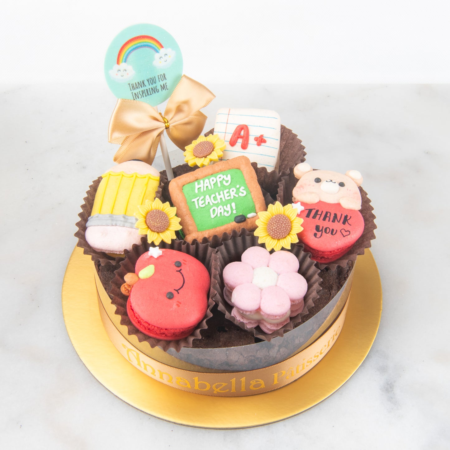 Happy Teacher's Day | A+ Appreciation Macaron Brownie Surprise | $58.80 Nett