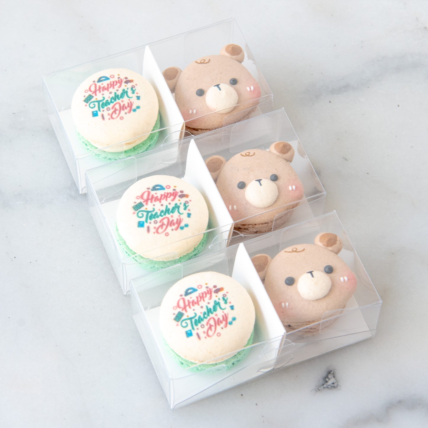 Happy Teacher's Day | 2in1 Male Bear Macaron | $8.80 Nett Only