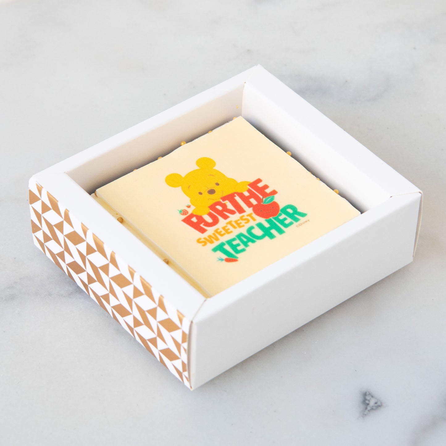 Happy Teacher's Day | Disney Winnie The Pooh Teacher's Day Petite Brownie | $9.80 Nett