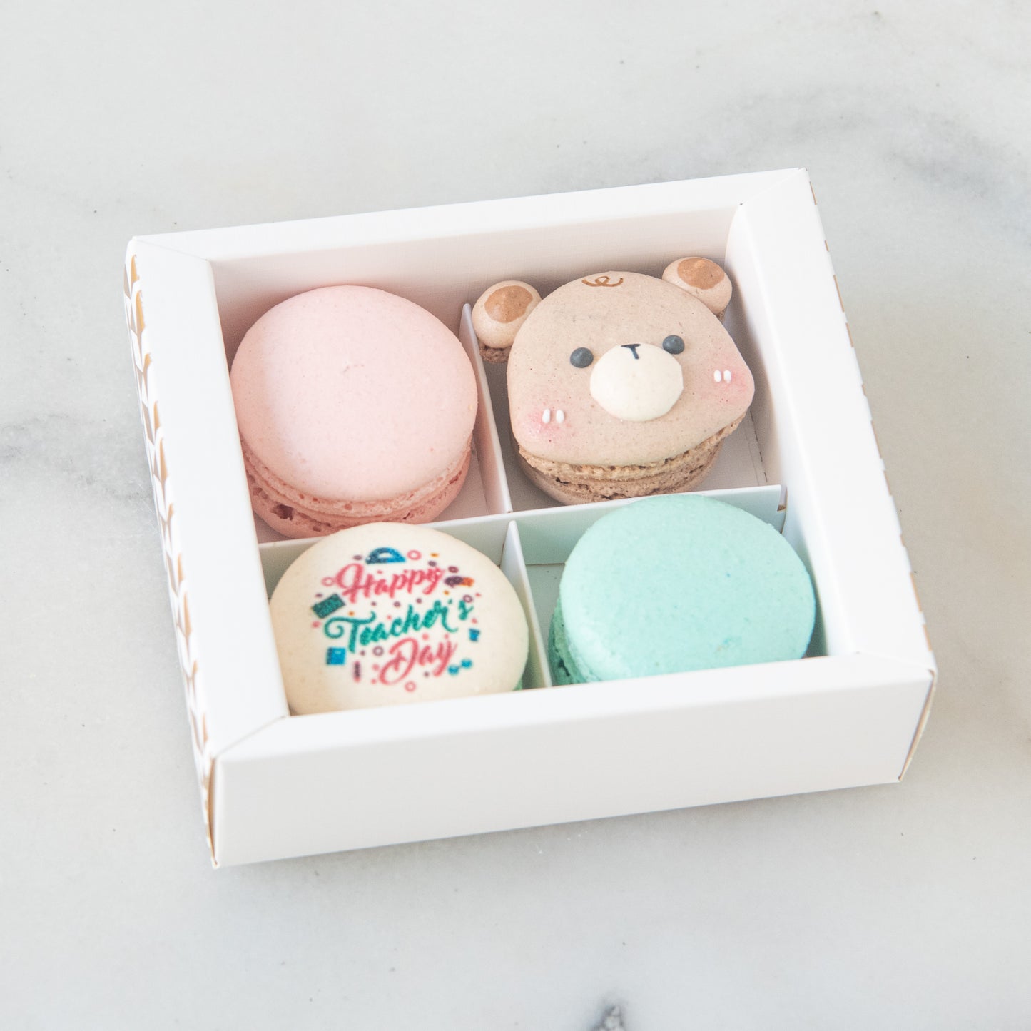 Happy Teacher's Day | 4in1 Male Bear Macaron | $13.80 Nett