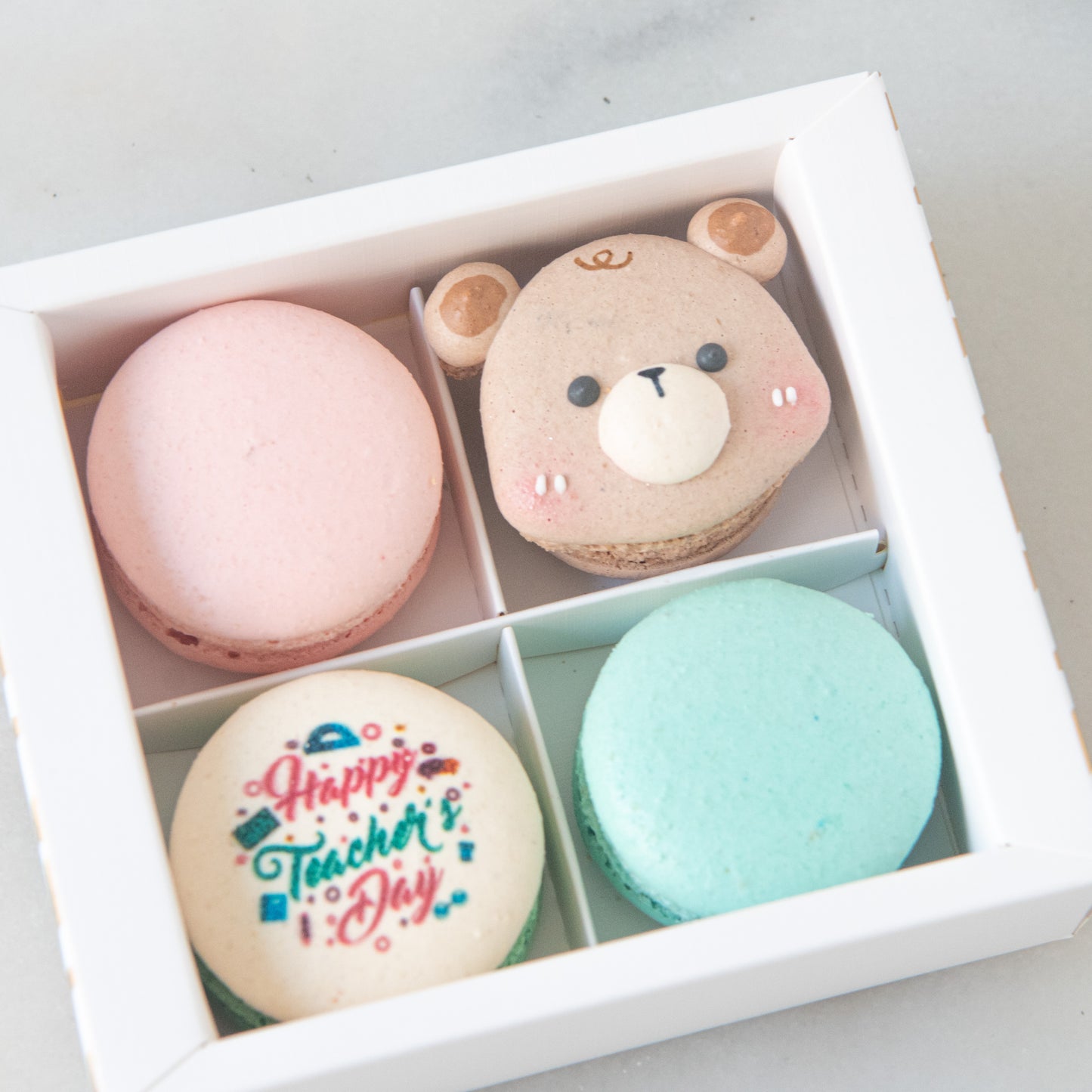 Happy Teacher's Day | 4in1 Male Bear Macaron | $13.80 Nett