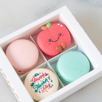 Happy Teacher's Day | 4in1 Smiley Apple Macaron | $13.80 Nett