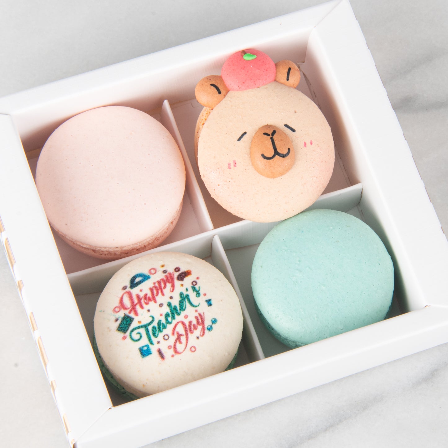 Happy Teacher's Day | 4in1 Teacher Capy Macaron Set | $13.80 Nett