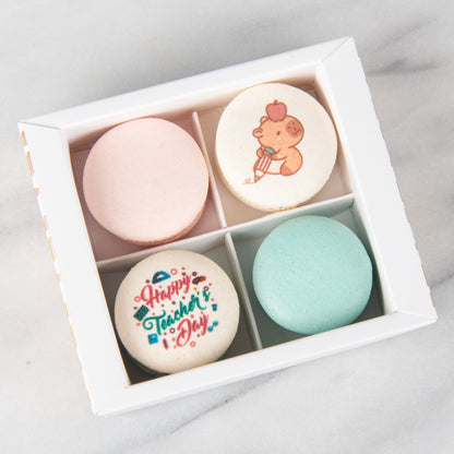 Happy Teacher's Day | Bundle of 10 x 4in1 Printed Teacher Capy Macaron | $100 Nett