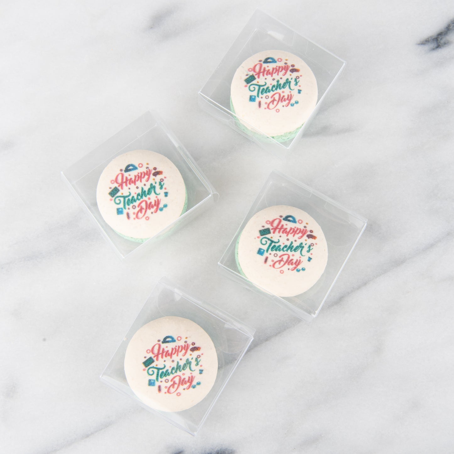 Happy Teacher's Day | Happy Teachers day 1pc macaron | $4.80 Nett