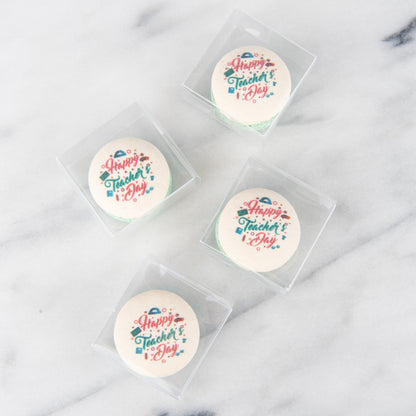 Happy Teacher's Day | Happy Teachers day 1pc macaron | $4.80 Nett