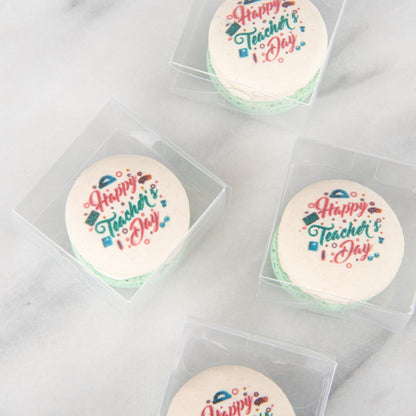 Happy Teacher's Day | Happy Teachers day 1pc macaron | $4.80 Nett