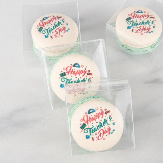 Happy Teacher's Day | Happy Teachers day 1pc macaron | $4.80 Nett