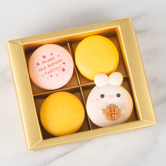 Happy Mid Autumn | 4in1 Mooncake Bunny Macaron | $12.80 Nett