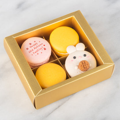 Happy Mid Autumn | 4in1 Mooncake Bunny Macaron | $12.80 Nett