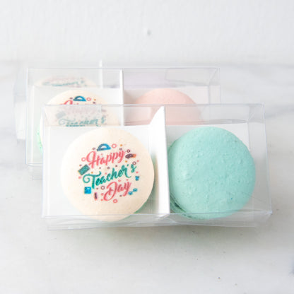 Happy Teacher's Day | 2in1 Assorted Teachers day Macaron | $7.80 Nett