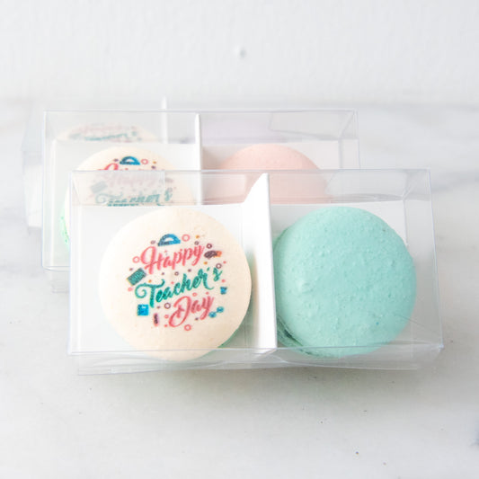 Happy Teacher's Day | 2in1 Assorted Teachers day Macaron | $7.80 Nett