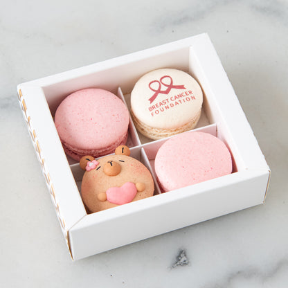 Breast Cancer Foundation 4in1 Capybara Macaron Set | 30% of the proceeds from each box goes to the Breast Cancer Foundation | $13.80 Nett