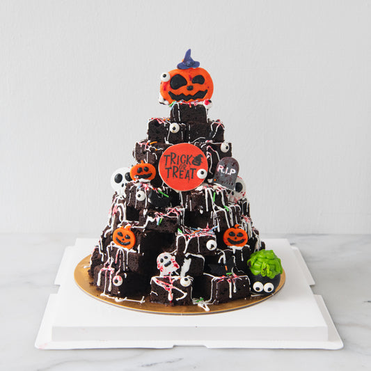 Happy Halloween | The Evil Pumpkin Brownie Tower | $128 Nett