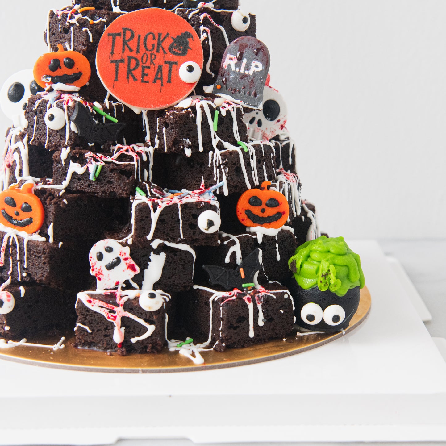 Happy Halloween | The Evil Pumpkin Brownie Tower | $128 Nett
