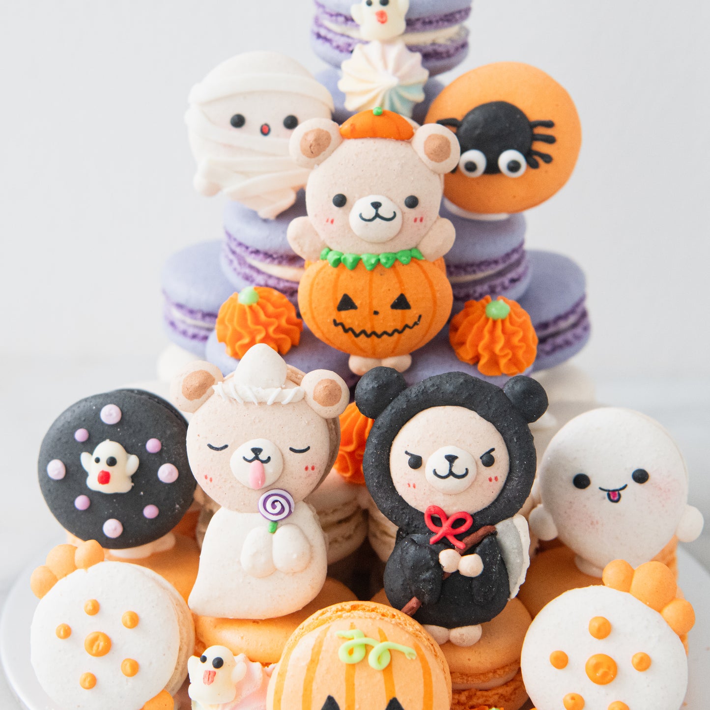 Happy Halloween |  The Boo Bears Macaron Tower | $168 Nett