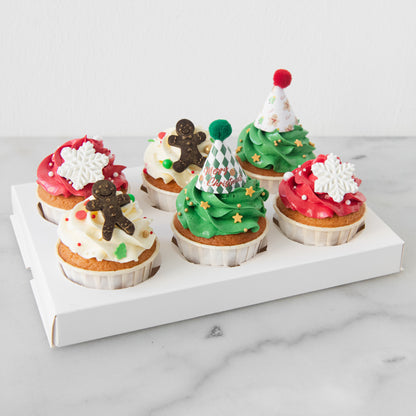 Ho ho ho! Merry Christmas | 6pcs Festive Bites Cupcake | $38.80 Nett