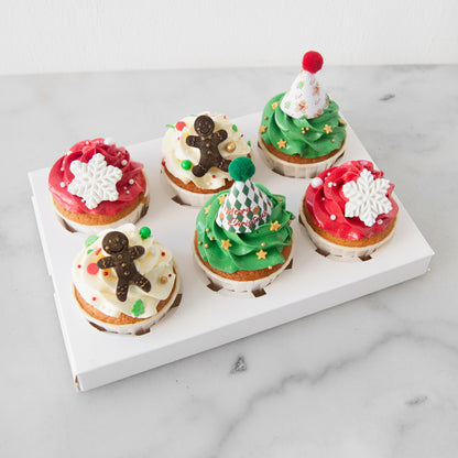Ho ho ho! Merry Christmas | 6pcs Festive Bites Cupcake | $38.80 Nett