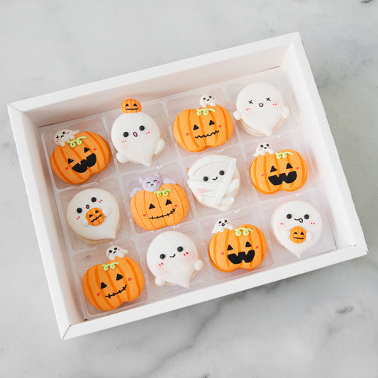Happy Halloween | 12in1 Pumpkins & Ghosts Macaron Set | $51.80 Nett
