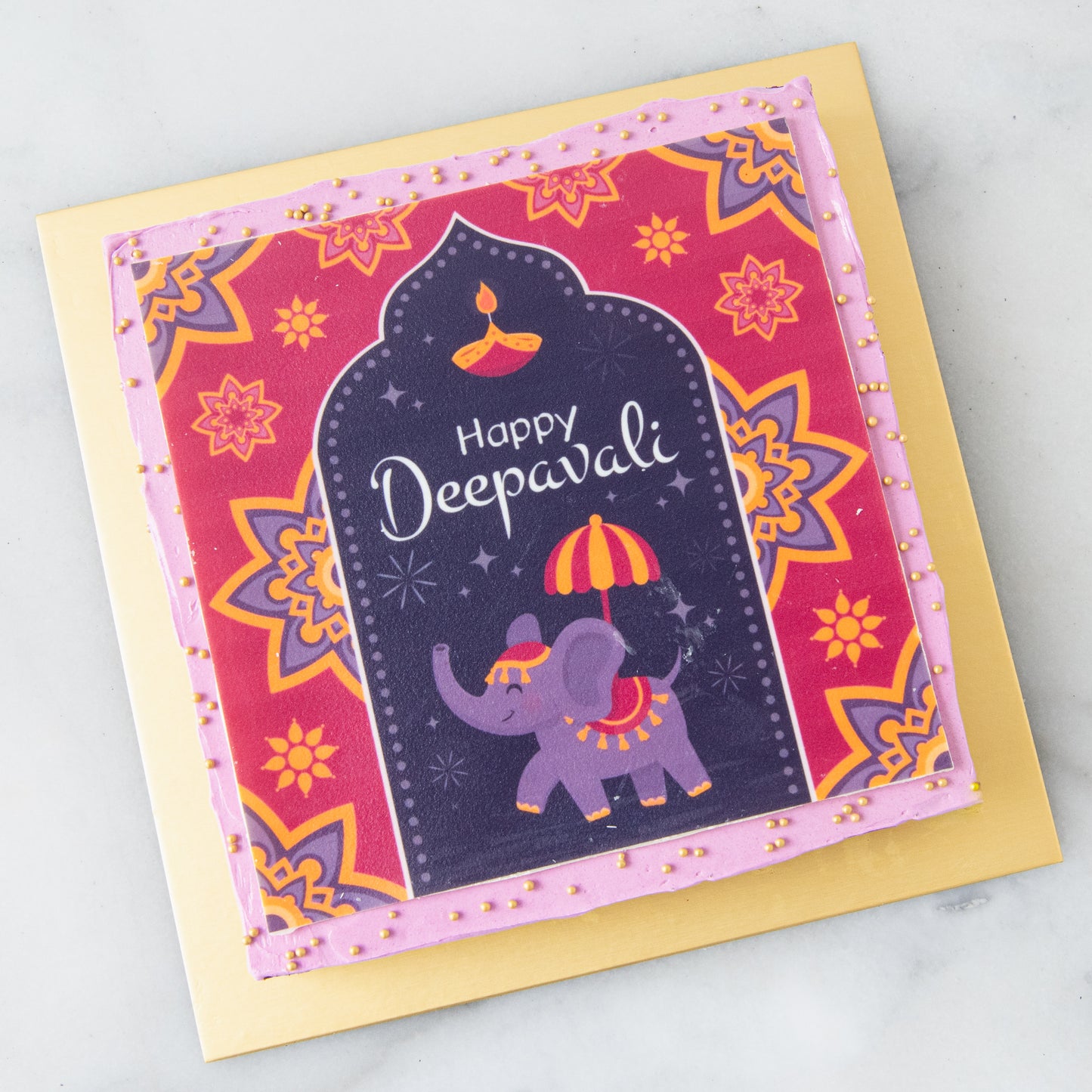Eggless* | Happy Deepavali | Happy Diwali Eggless Big Brownie | $55.80 Nett