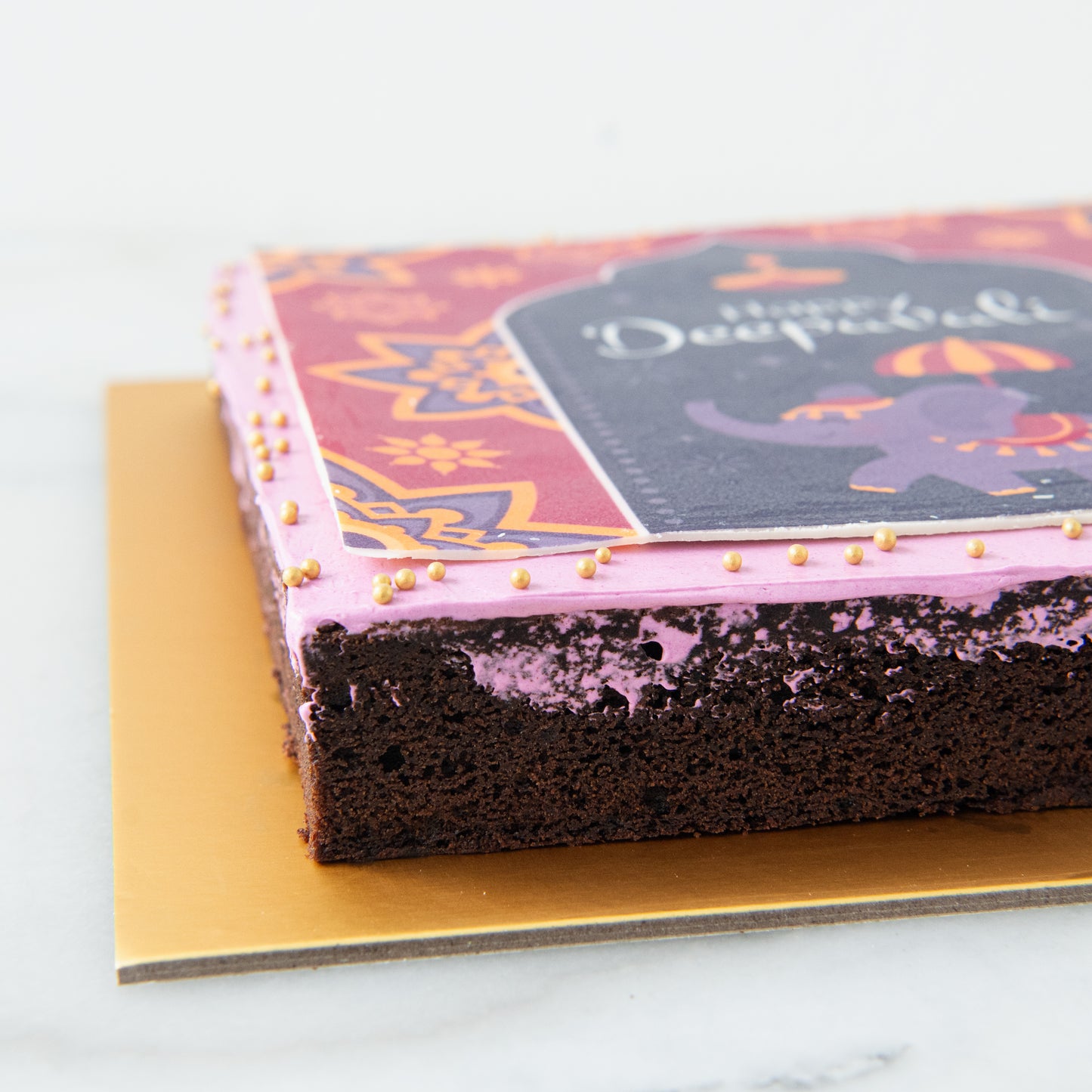 Eggless* | Happy Deepavali | Happy Diwali Eggless Big Brownie | $55.80 Nett