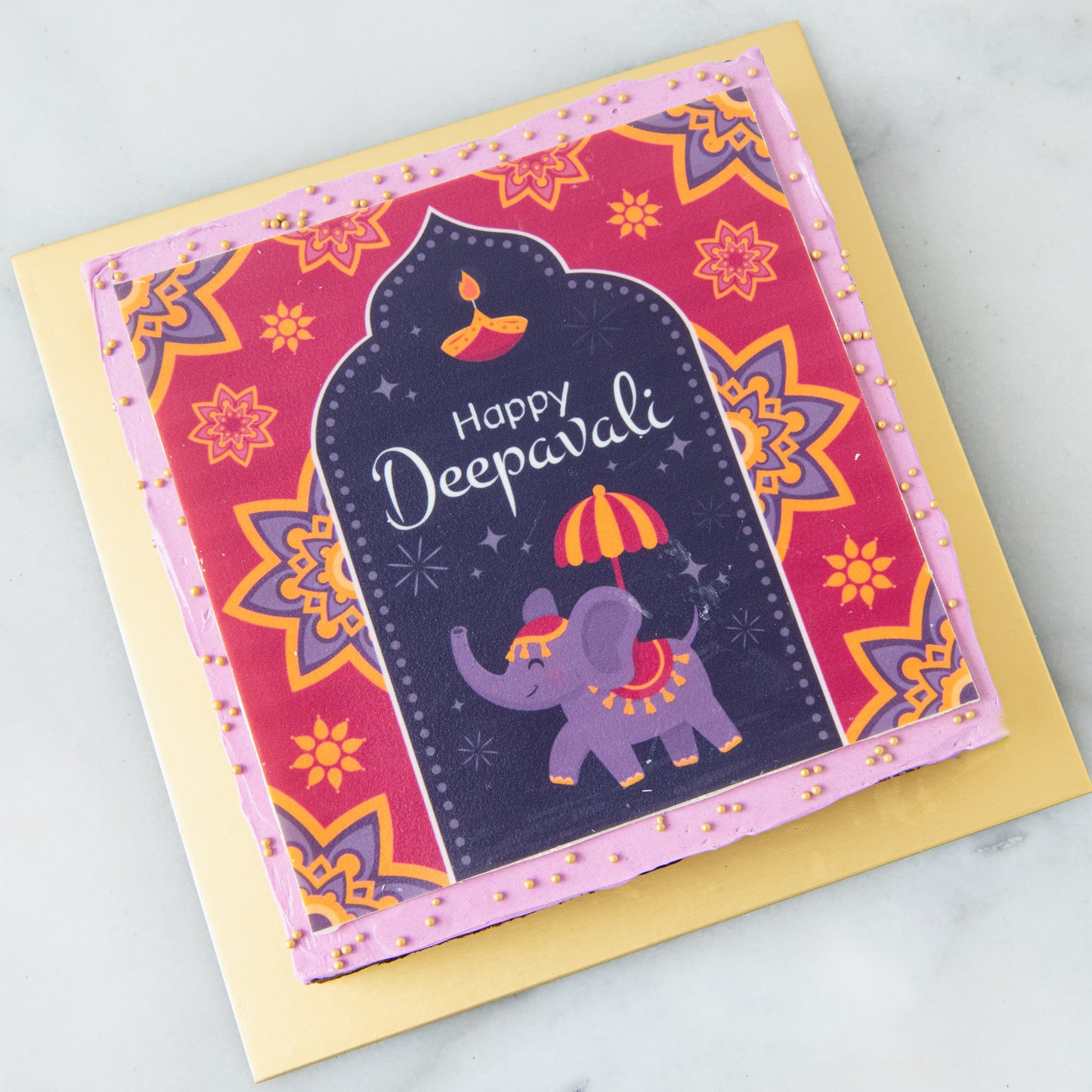 Eggless* | Happy Deepavali | Happy Diwali Eggless Big Brownie | $55.80 Nett