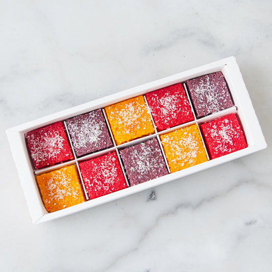 Eggless* | Happy Deepavali | 10 in1 Joyful & Colorful Eggless Coconut Barfi | $18.80 Nett