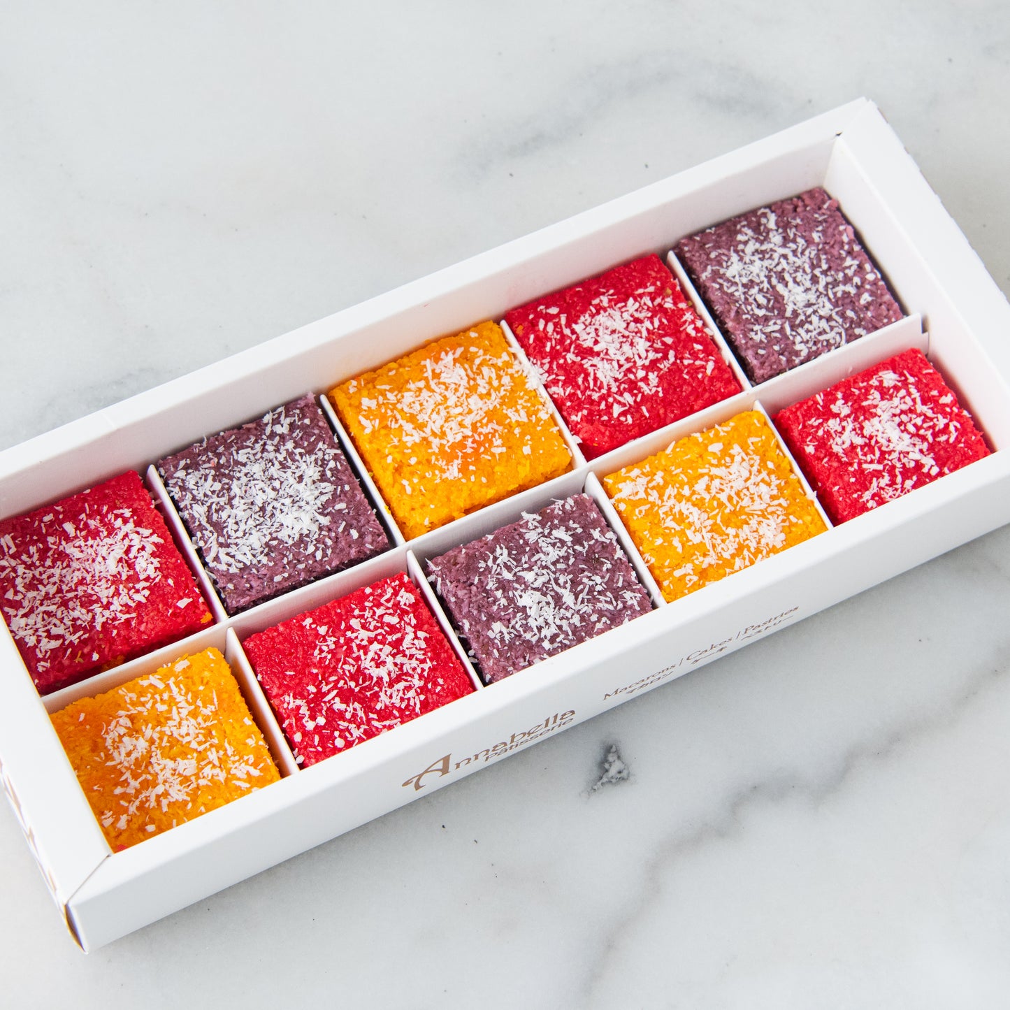 Eggless* | Happy Deepavali | 10 in1 Joyful & Colorful Eggless Coconut Barfi | $18.80 Nett