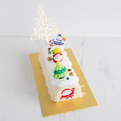 Ho ho ho! Merry Christmas | Snow Much Fun Salted Caramel Hazelnut Log Cake 1kg | $68.80 Nett