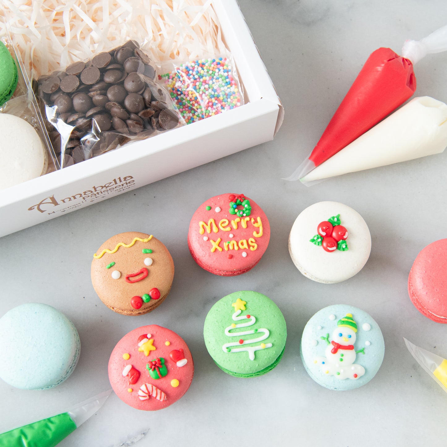 Ho ho ho! Merry Christmas | Christmas DIY Macaron Set | $21.80 Nett
